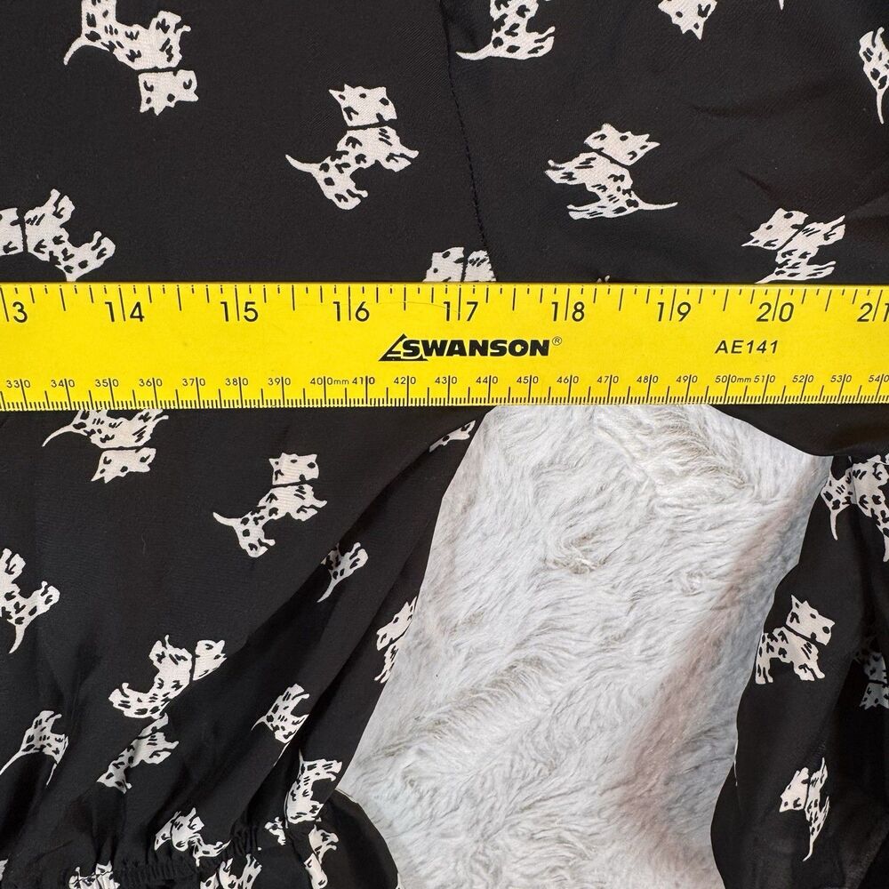 Urban Outfitters Coopertive Dress‎ Size Medium Scottie Dog Black Mini - Picture 11 of 11